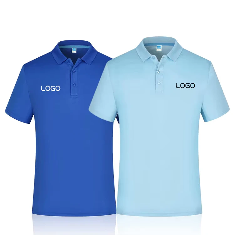 Custom Logo Solid Button Quick Dry for Shirts Election Campaign Breathable Sports Work Uniforms Promotional Advertising Tops