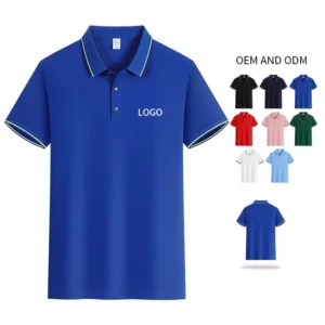 Custom Logo Solid Woven Cotton for Shirts Premium Corporate Work Uniforms Short Sleeve Quick Dry Team Company Factory
