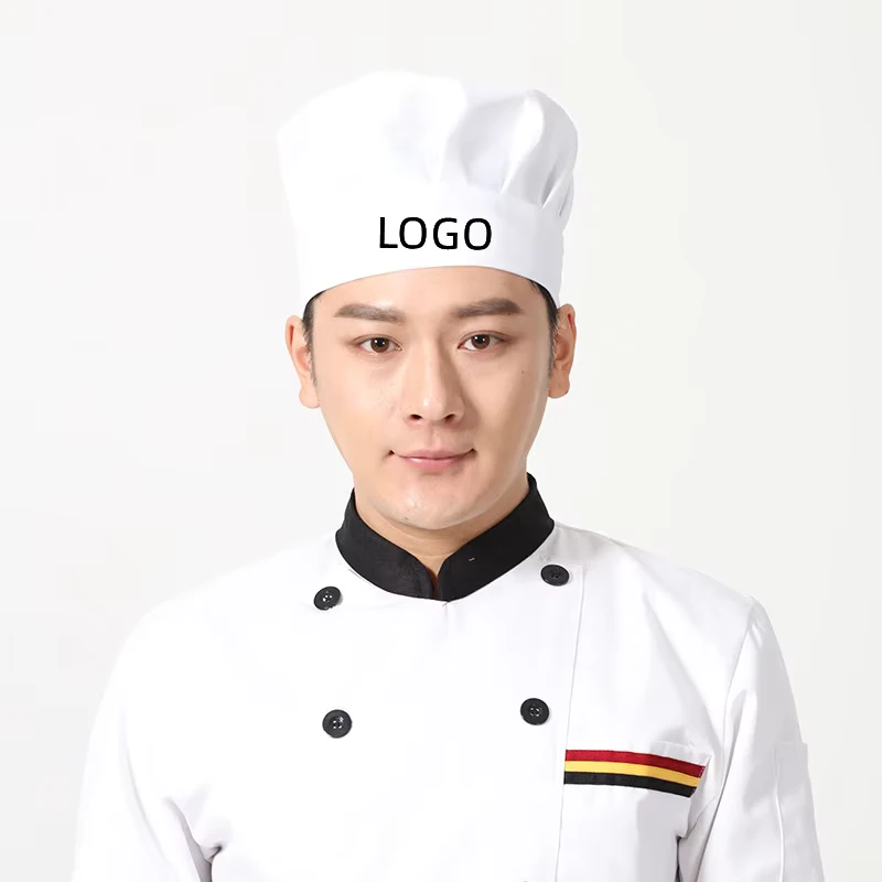 Custom Logo Unisex Mushroom Design Adjustable Chef Hat
