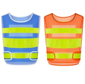 Custom Logo Waterproof Hi Vis Reflective Safety Vest Polyester Traffic Work Security