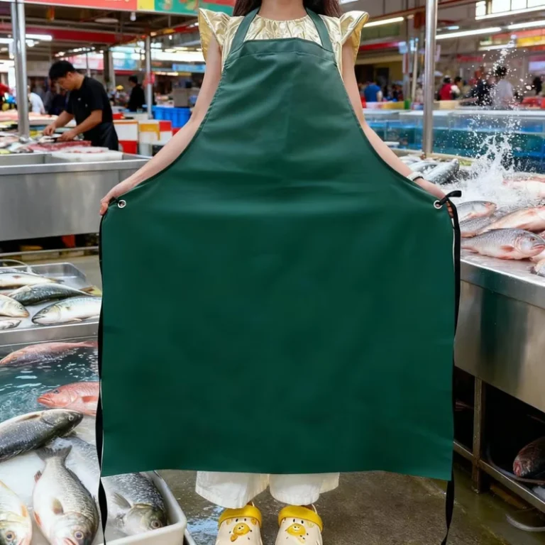 Custom-Logo-Waterproof-Kitchen-Butchers-Apron-Vinyl-PVC-for-Women