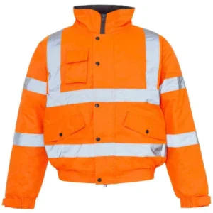 Custom Logo Winter Hi Vis ANSI Class 3 Safety Jacket EN ISO 20471 Waterproof LED Flash Reflective Construction Workwear for Men