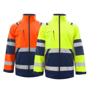 Custom Logo Winter Warm Construction Mining Hi Vis Work Clothes Workwear Safety Reflective Jacket