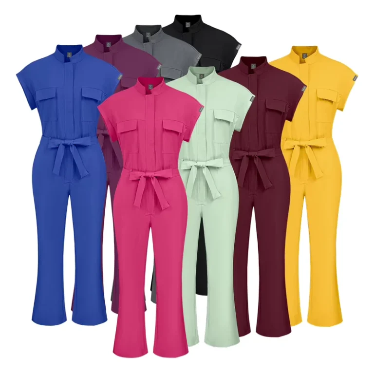 Custom-Logo-Womens-Nurse-Scrub-Jumpsuit-Stretch-Breathable-Medical-Uniform-for-Hospital-Dental-Clinic-Workwear