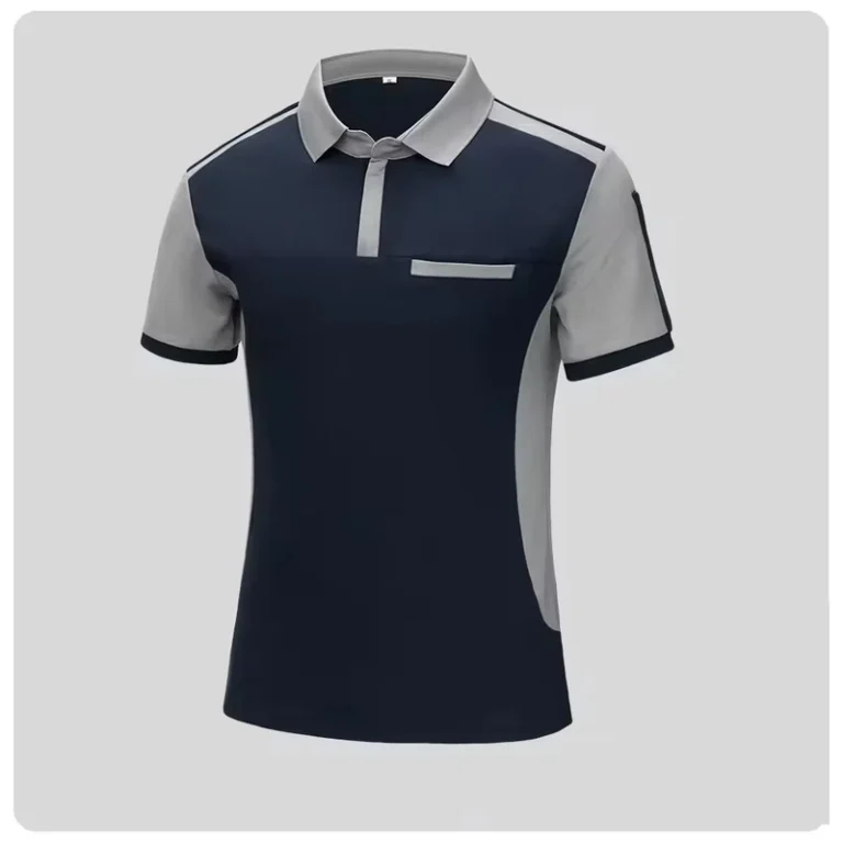 Custom-Logo-Work-Polo-Shirt-Cotton-Polyester-Embroidery-Hotel-Restaurant-Waiter-Housekeeping-Uniform