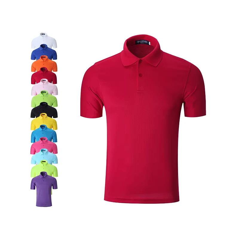 Custom Logo Work Uniform Blank Plain Embroidered Cotton or Polyester Sports Business Men's Golf Polo Shirt