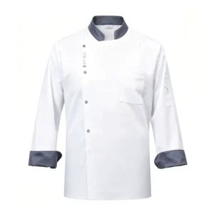 Custom Long-Sleeve Chef Jacket and Uniform for Kitchen Restaurant Baking Cafe Catering