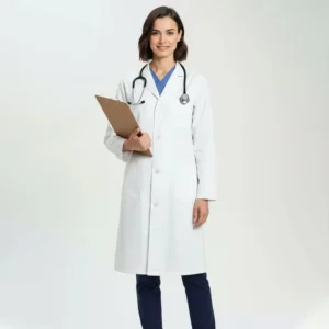 Custom Long Sleeve Doctor Nurse Chemistry Pharmacist White Lab Coat Hospital Medical Uniforms