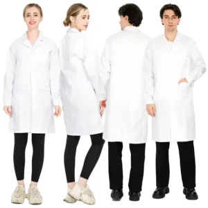 Custom Long Sleeve Medical White Lab Coat Hospital Doctors Uniforms Lab Coats with Pockets