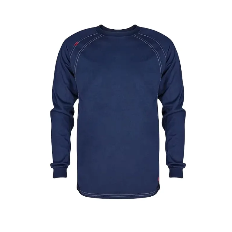Custom-Long-Sleeve-Mens-Flame-Resistant-T-Shirts-NFPA2112-CAT2-7oz-Welding-Work-Crew-FR-Fire-Retardant-FRC-Shirts