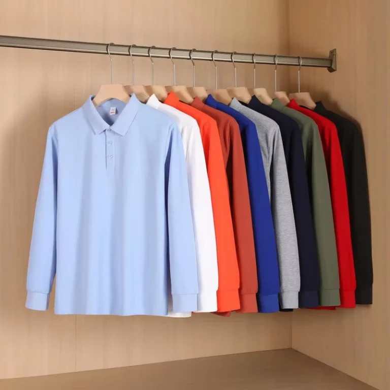 Custom-Long-Sleeve-Polo-Shirt-Autumn-Winter-Turn-Down-Collar-T-Shirt-Workwear-Team-Uniform-Embroidered-Logo-Cultural-Shirt