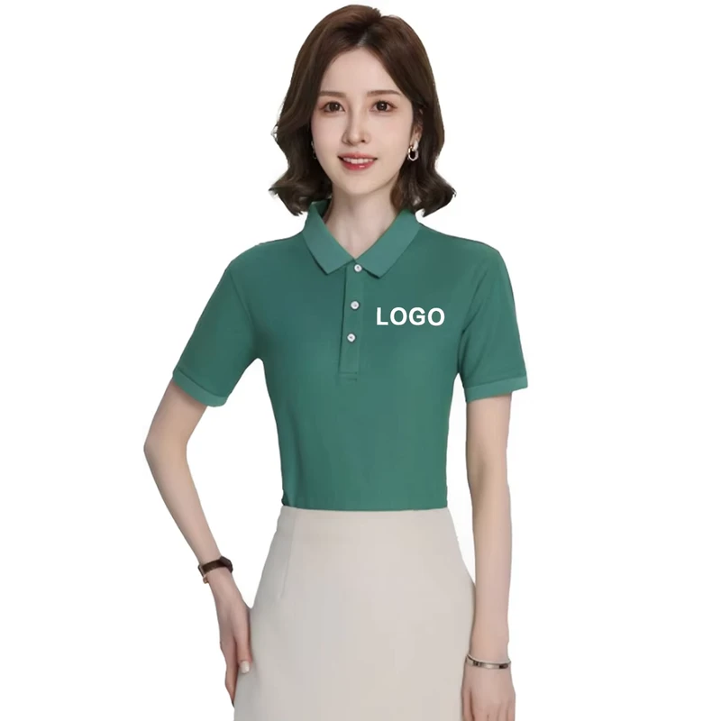 Custom-Made Half-Sleeve Summer Workwear Polo Shirts and Suits, Breathable, Embroidered and Printed Logos