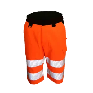 Custom Made Hi Vis Quick Dry Workwear Shorts with Reflective Water-Proof Feature Windproof Safety Work Pants for Men with Logo