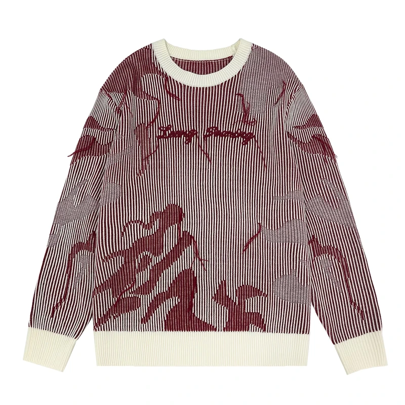 Custom Make OEM ODM Men Sweaters Pullover Knitwear Crew Neck Cotton Sweater