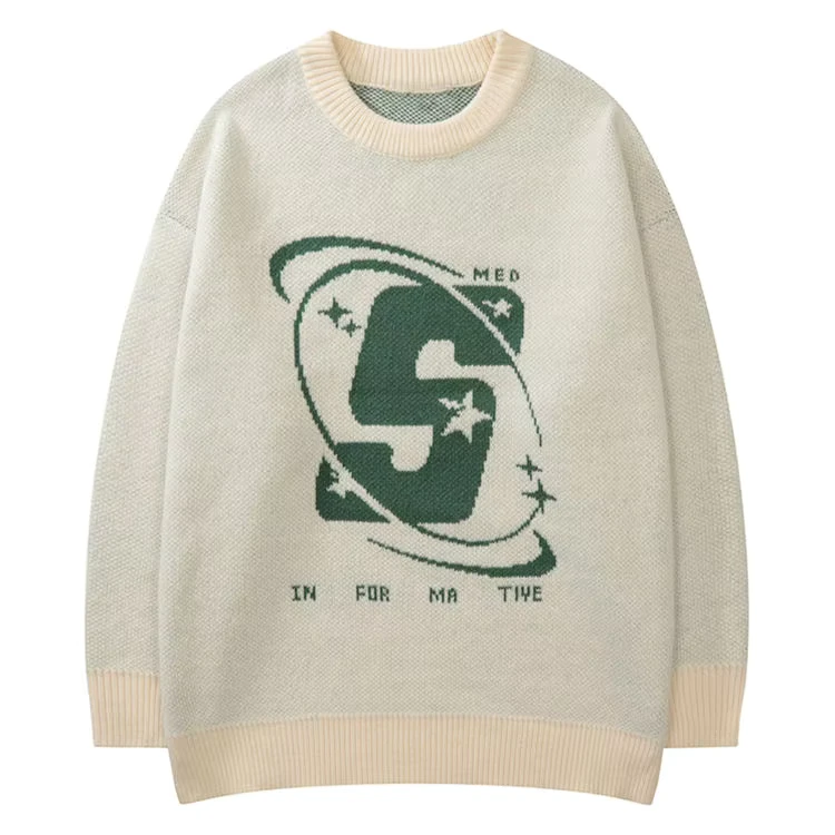 Custom-Make-OEM-ODM-Men-Winter-Breathable-Anti-Wrinkle-Jacquard-Letter-Pullover-Crew-Neck-Fashion-Knit-Sweater-Black