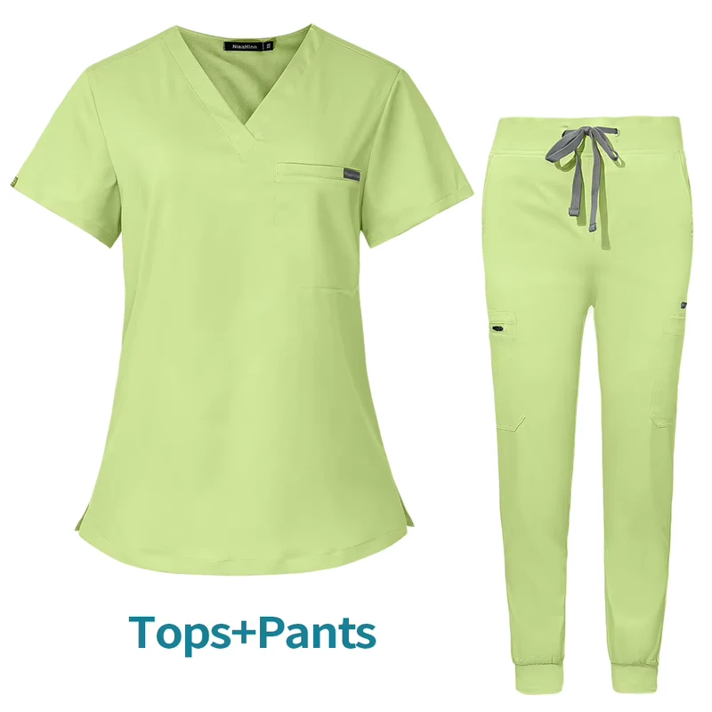 Custom Medical Hospital Nursing Scrub Uniform Sets for Women and Men