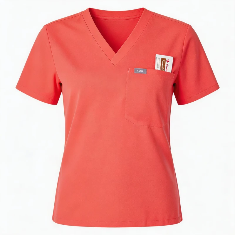 Custom Medical Uniforms Scrub Uniformes Médicos Personalizados Nursing Scrubs Sets Hospital 200 250GSM Spandex Polyester Rayon