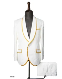 Custom Men’s Business Suit 2 Piece Set Plus Size Single Breasted Slim Fit Woolen Zipper Fly Made Measure for Adults Weddings
