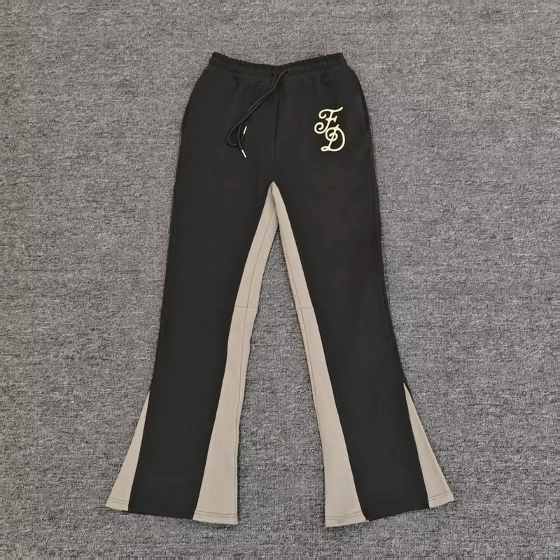 Custom Men's Casual XL Size Joggers Harem Pants Flat Front Mid Waist Worsted Fabric Polyester Cotton Sweatpants