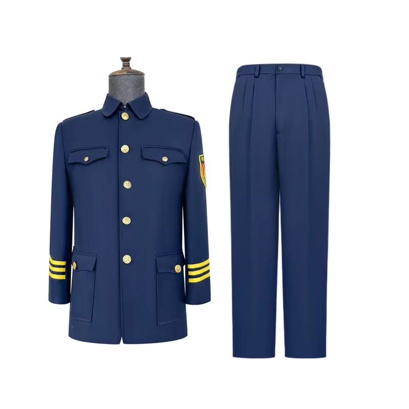 Custom Men's Ceremony Security Guard Uniform Well Designed Polyester Viscose for Officers Use