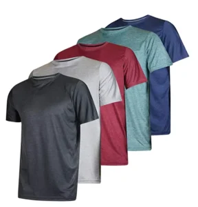 Custom Mens Dry Fit Moisture Wicking Polyester Crew Design T Shirt For Running
