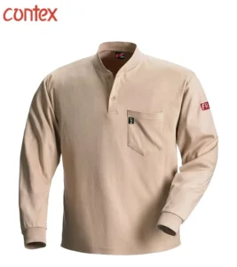 Custom Men’s Flame Resistant Category 2 FR Zipper Closure 100% Cotton Vintage Breathable Casual Shirt