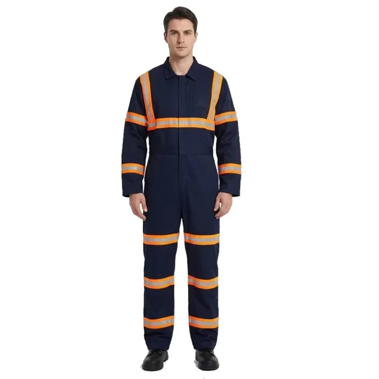 Custom-Mens-Hi-Vis-Reflective-FR-Fireproof-Cotton-Rip-Stop-Twill-Quick-Dry-Industrial-Safety-Coveralls