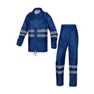 Custom Men’s High Quality Motorbike Work Reflective Safety Rain Suit Jacket Pants Full Body Waterproof Ripstop Durable Raincoat