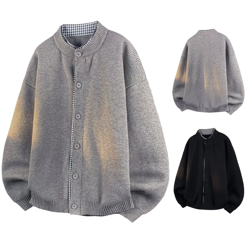 Custom Men's Knit Cardigan Sweater Jumper, Clothing Supplier