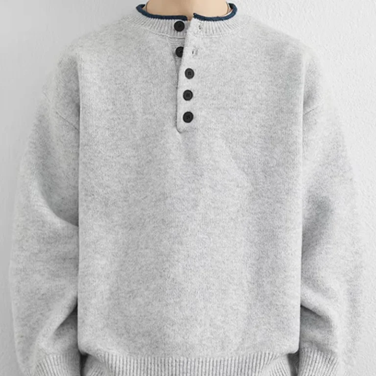Custom-Mens-Knitted-Casual-Solid-Sweater