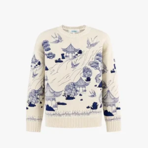 Custom Men’s Long-Sleeve Crew-Neck Knit Sweater