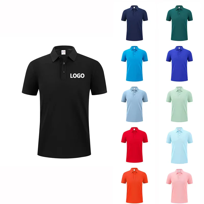 Custom Men's Polo Shirts High Quality Blank Golf Polo T shirt Unisex Plain Cotton Business Customized Embroidered Logo