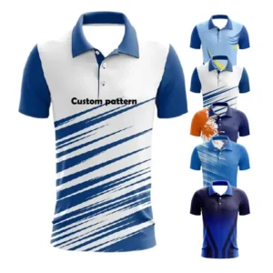 Custom Men’s Polo Shirts With Embroidered Logo Sublimated Plus Size Floral Men’s T Shirts Colorful Golf Polo Shirt