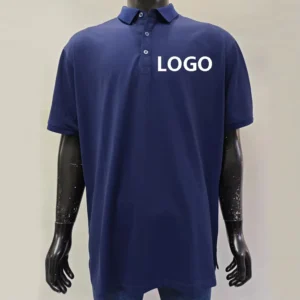 Custom Men’s Polo T-Shirt with Logo Embroidery, Work Uniform and Food Service Workwear