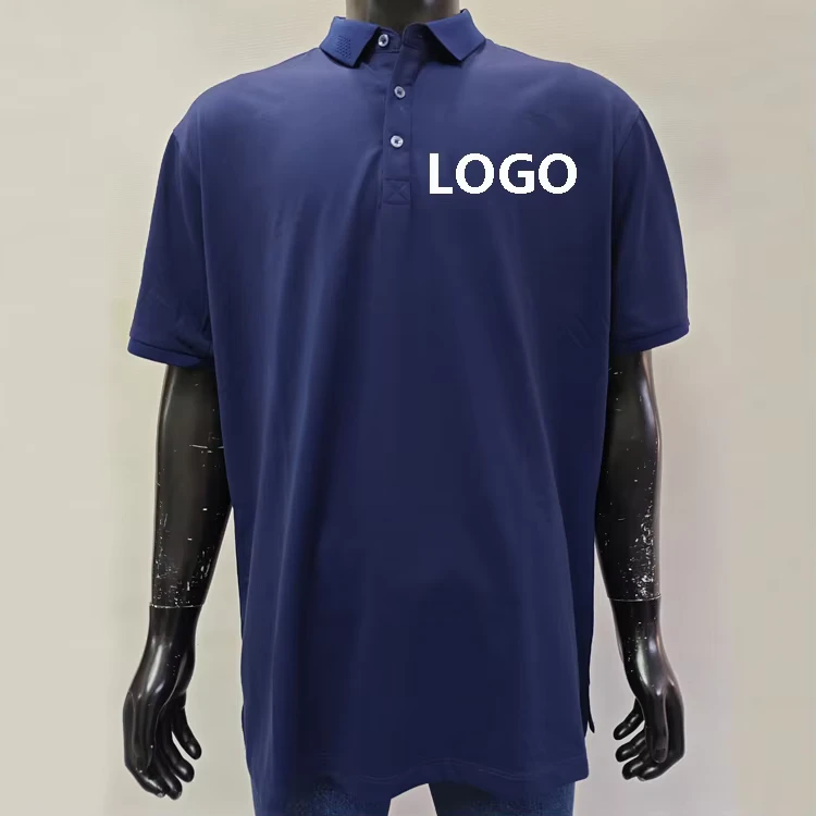 Custom Men's Polo T-Shirt with Logo Embroidery, Work Uniform and Food Service Workwear