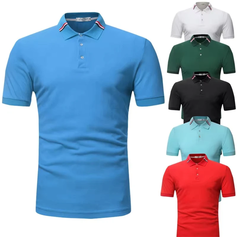 Custom Men's Polo T Shirts Oversize Short Sleeve Pique Fabric ODM Supply Embroidery Decoration Print Pattern Men Women