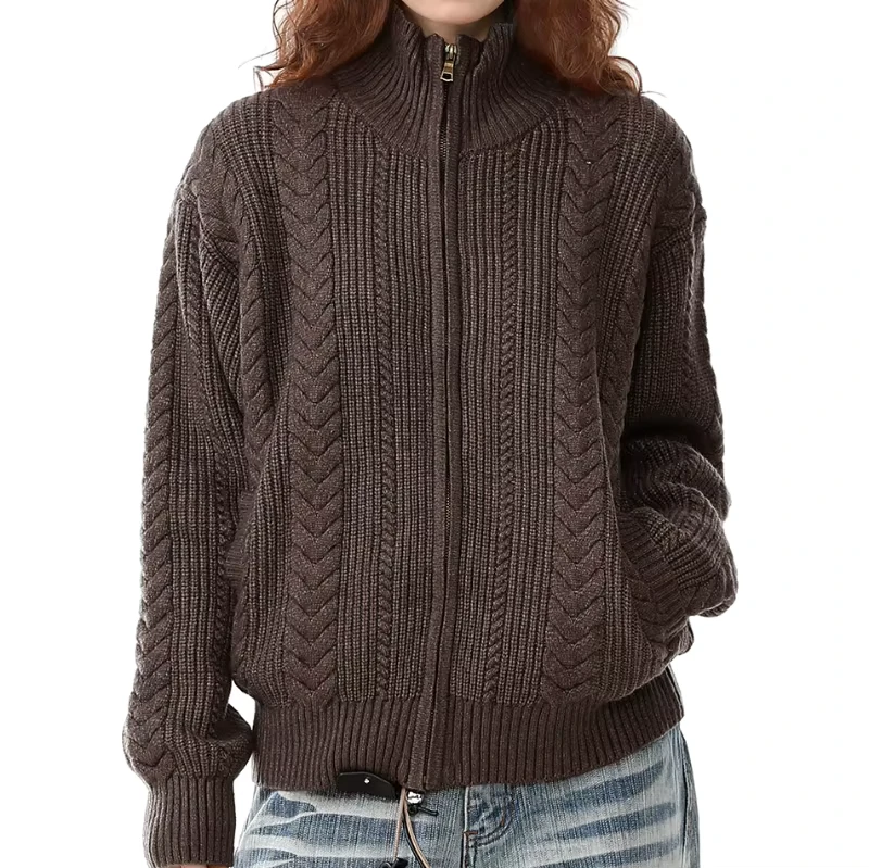 Custom Men's Solid Knitted Casual Stylish Sweater