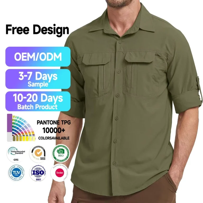 Custom-Mens-Spandex-Nylon-Fishing-and-Hiking-Shirt-Long-Sleeve-Breathable-Quick-Dry-Back-Vent-Pen-Hole