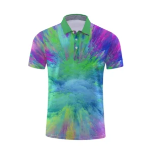 Custom Men’s Women’s and Kids’ Polo T-Shirt 100% Polyester Breathable Casual Work Bowling Tennis Fishing Printed Shirt