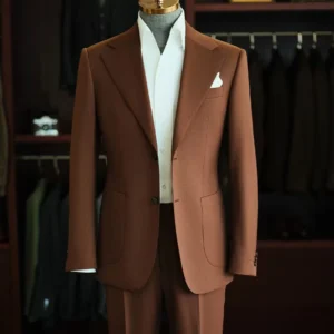 Custom Men’s Wool Business Suit Formal Suit Blazer OEM Private Label Formal Wear Factory Direct Wedding Suit for Men