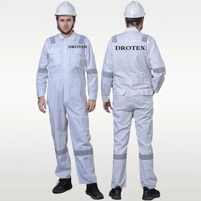 Custom Metallurgy Cotton Fr Clothing Flame Retardant Fireproof Work Clothes Protective Coverall