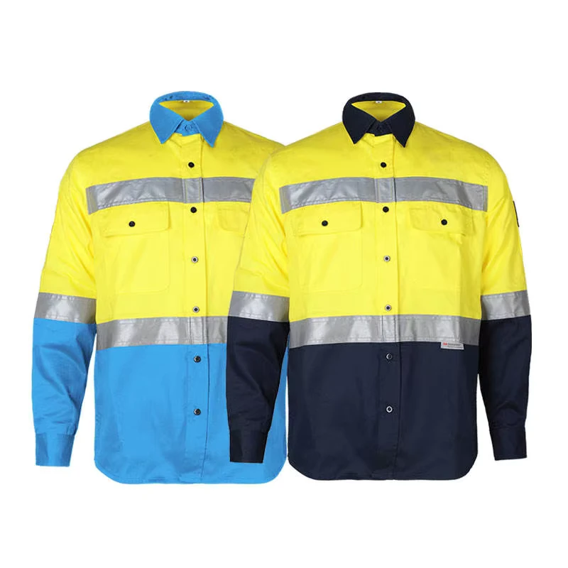 Custom Miner High Visibility Waterproof Polyester Coal Mining Reflective Safety Uniform Construction Clothing Workwear Men