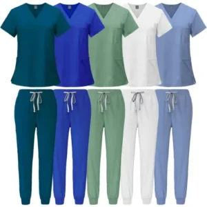 Custom Nurse Scrubs Sets Pet Spa Hospital Medical Beauty Salon Uniform Adjustable Dental Scrubs Suit