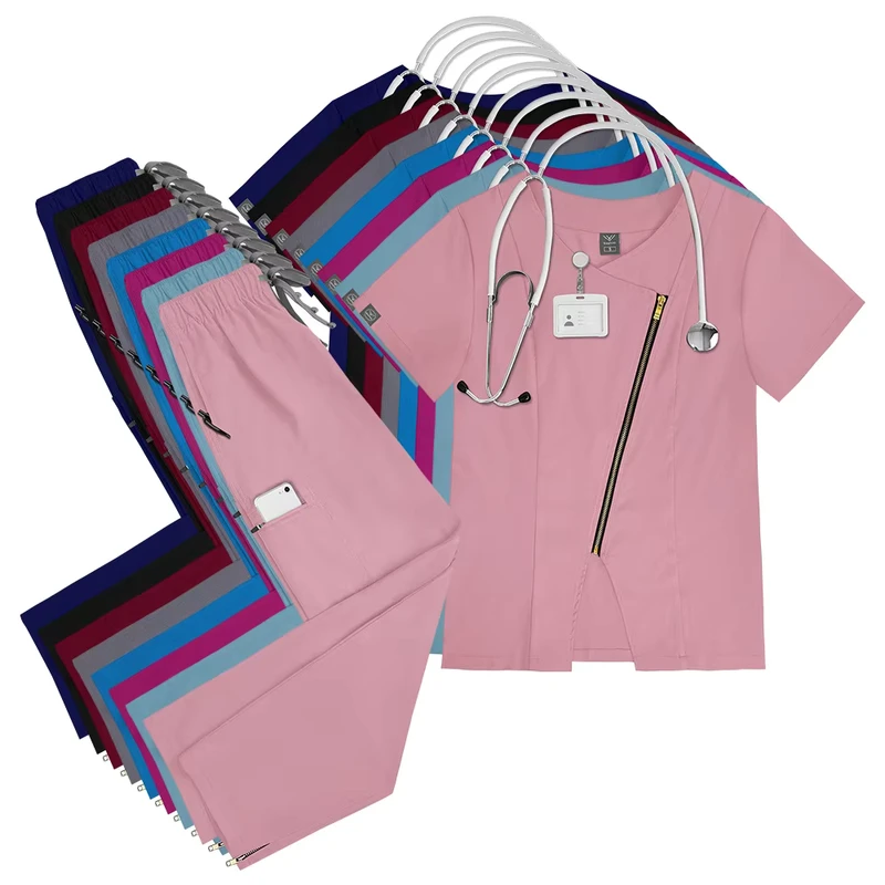 Custom Nurse Scrubs Uniforms Set Custom Scrubs Suit Hospital Uniforms Medical Nursing Scrubs for Men and Women Scrub in Stock