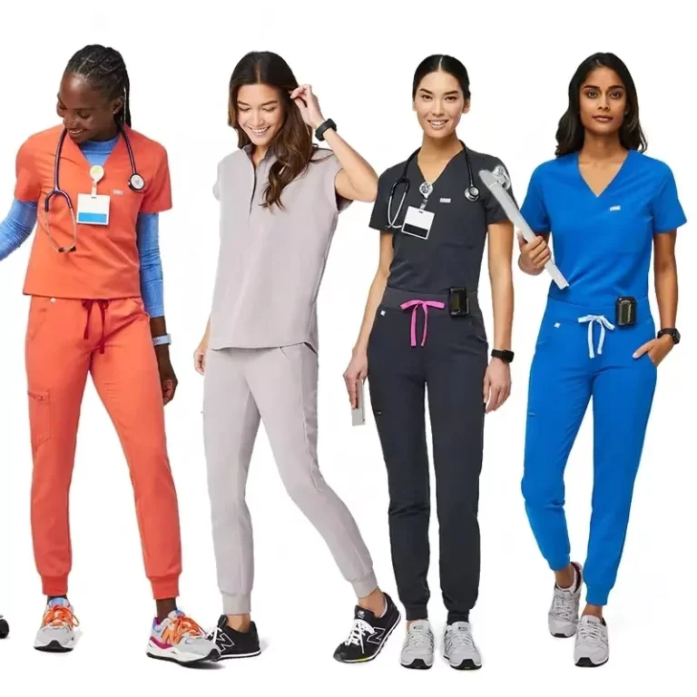 Custom-Nurse-Uniforms-4-Way-Stretch-Spandex-Women-Scrubs-Hospital-Uniforms-Medical-Scrubs-Fashion-Scrubs-Uniforms-Sets
