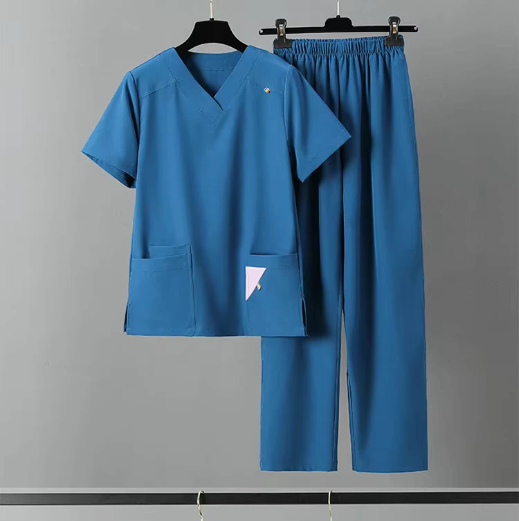 Custom Nurse Uniforms Spandex Hospital Uniforms Medical Scrubs Fashion Scrubs Uniforms Sets