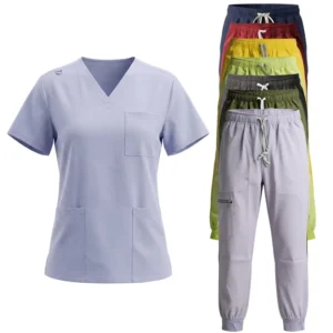 Custom Nursing Scrub Caps Healthcare Uniform Hospital Workwear Matching Set