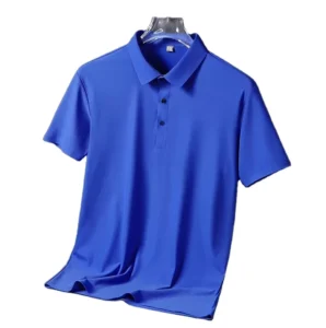 Custom Nylon Polo Shirt for Men Quick-Dry Running and Workout Shirt with Logo