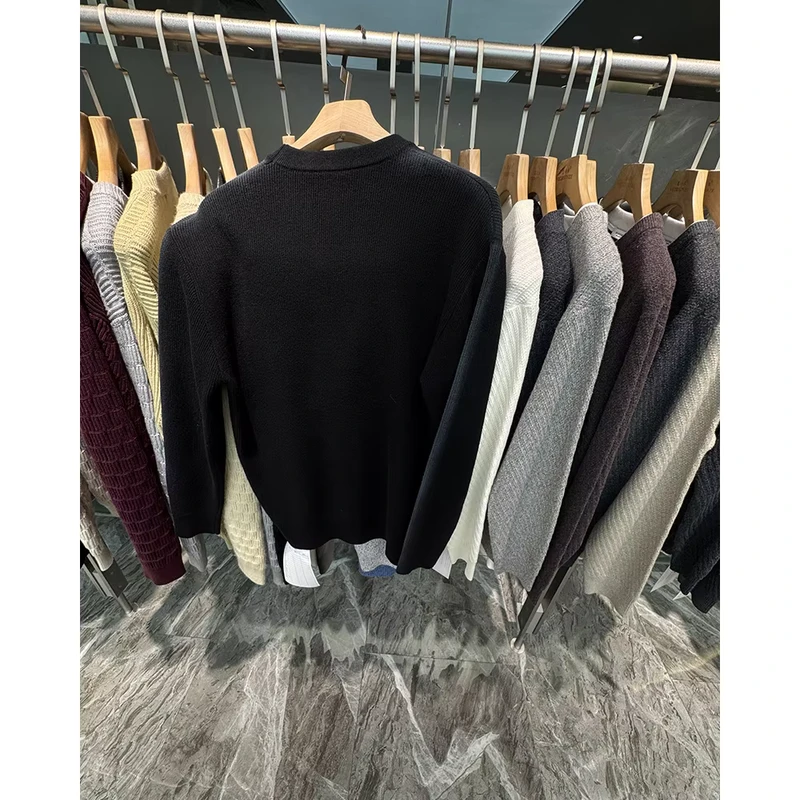Custom ODM 100% Cotton Rib Knit Oversized Sweaters