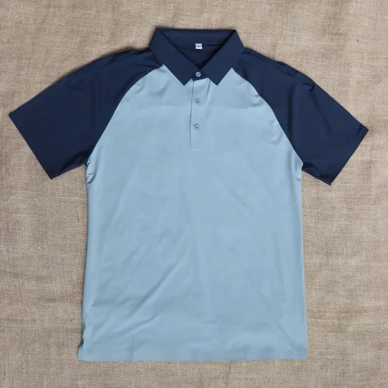 Custom-OEM-Logo-Color-Block-Raglan-Short-Sleeve-Quick-Dry-Breathable-Mens-Golf-Polo-Shirt-Sports-Performance-T-Shirt
